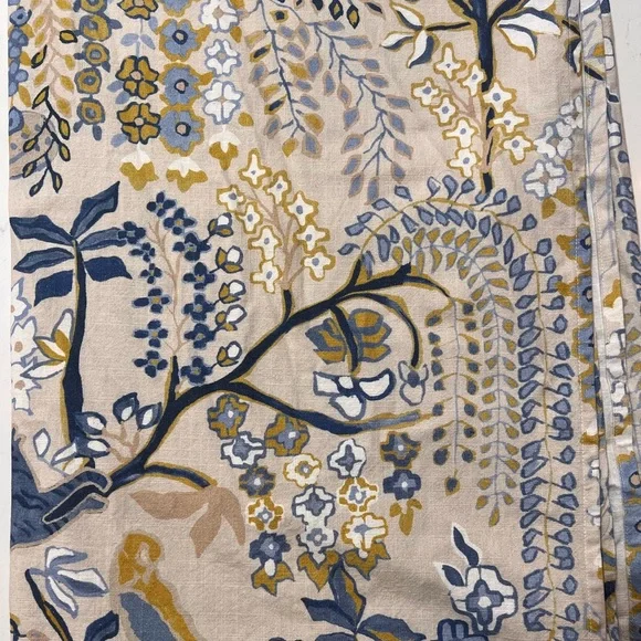 Anthropologie Foraged Organic Cotton Shower Curtain - Picture 2 of 3